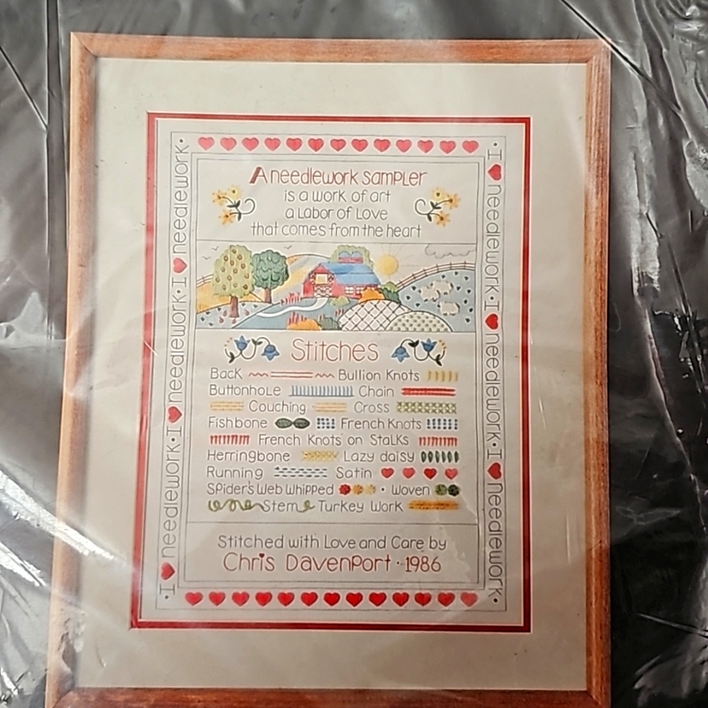 Dimensions crewel needlework sampler